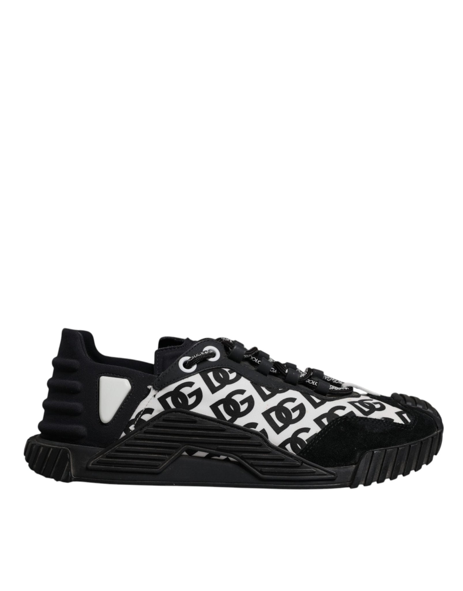 Dolce & Gabbana Black Logo Lace Up Low Top NS1 Sneakers Shoes - RIMODA