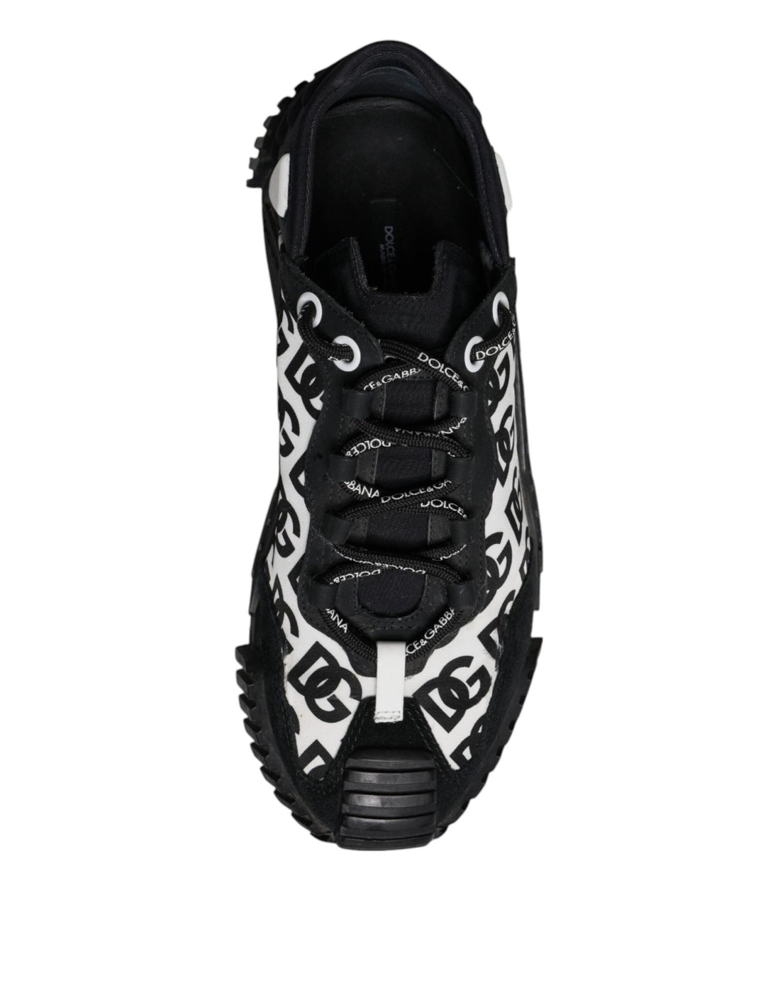 Dolce & Gabbana Black Logo Lace Up Low Top NS1 Sneakers Shoes - RIMODA