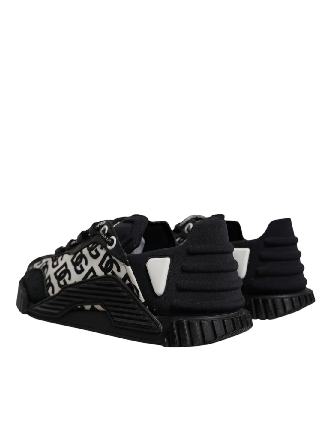 Dolce & Gabbana Black Logo Lace Up Low Top NS1 Sneakers Shoes - RIMODA
