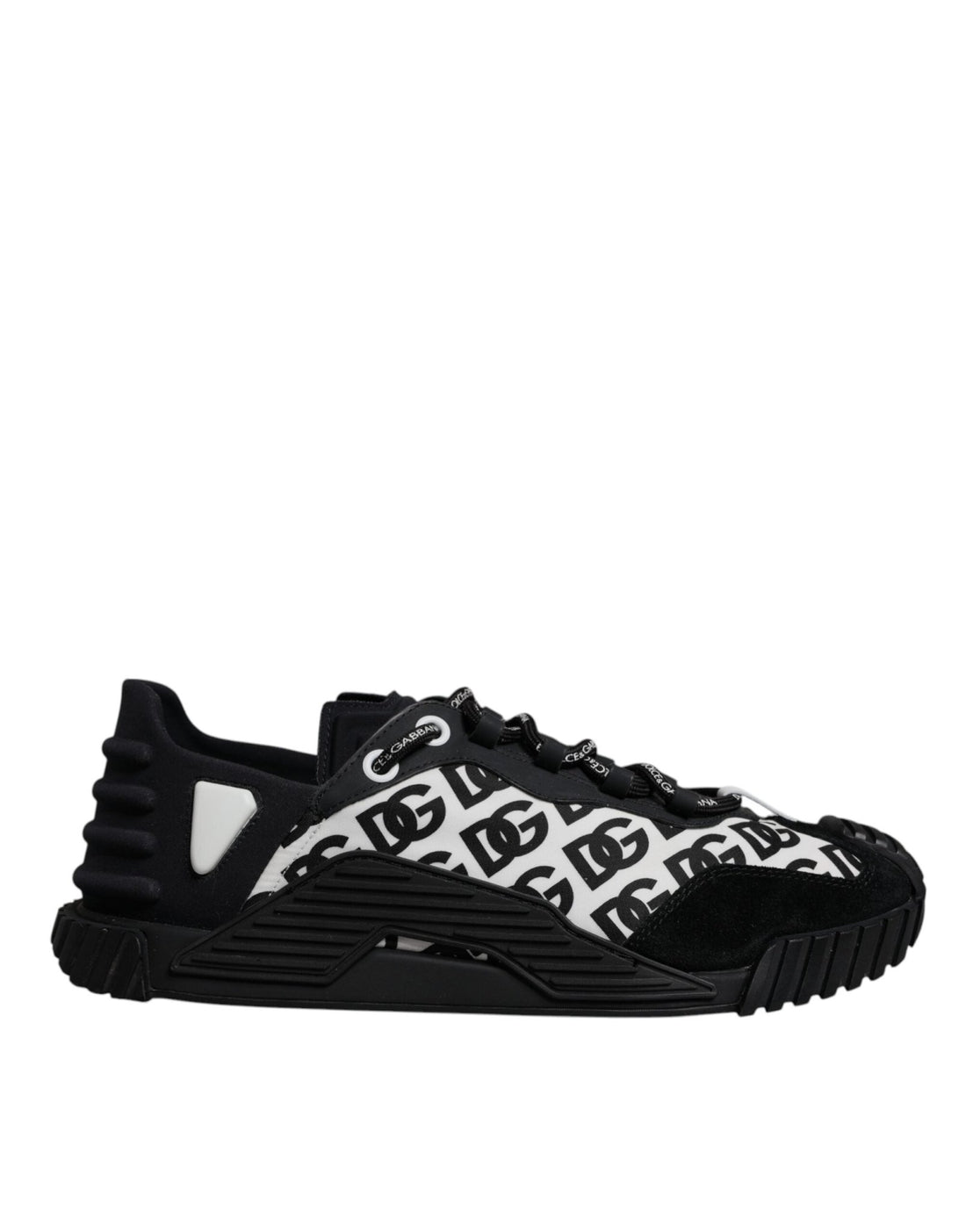 Dolce & Gabbana Black Logo Lace Up Low Top NS1 Sneakers Shoes - RIMODA