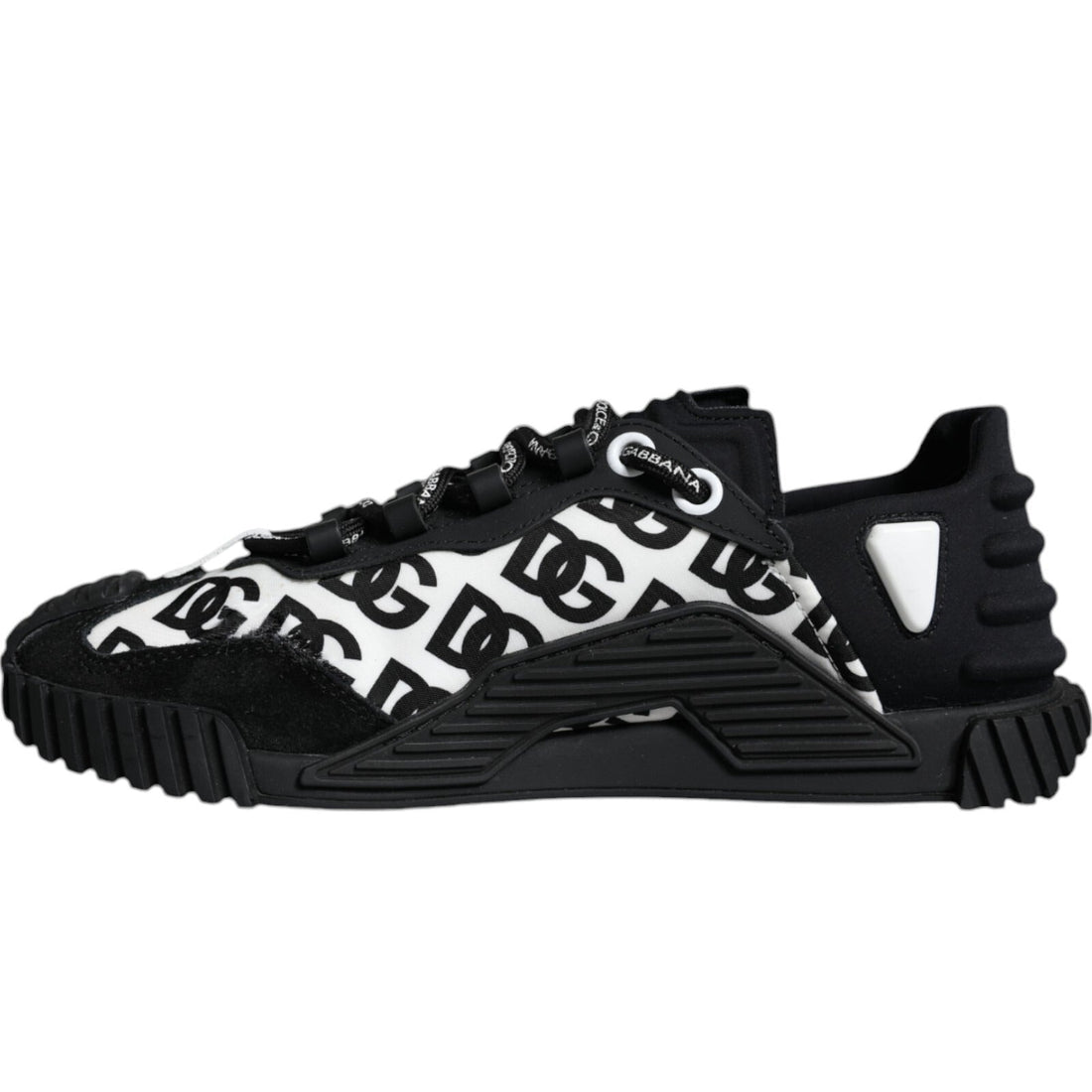 Dolce & Gabbana Black Logo Lace Up Low Top NS1 Sneakers Shoes - RIMODA