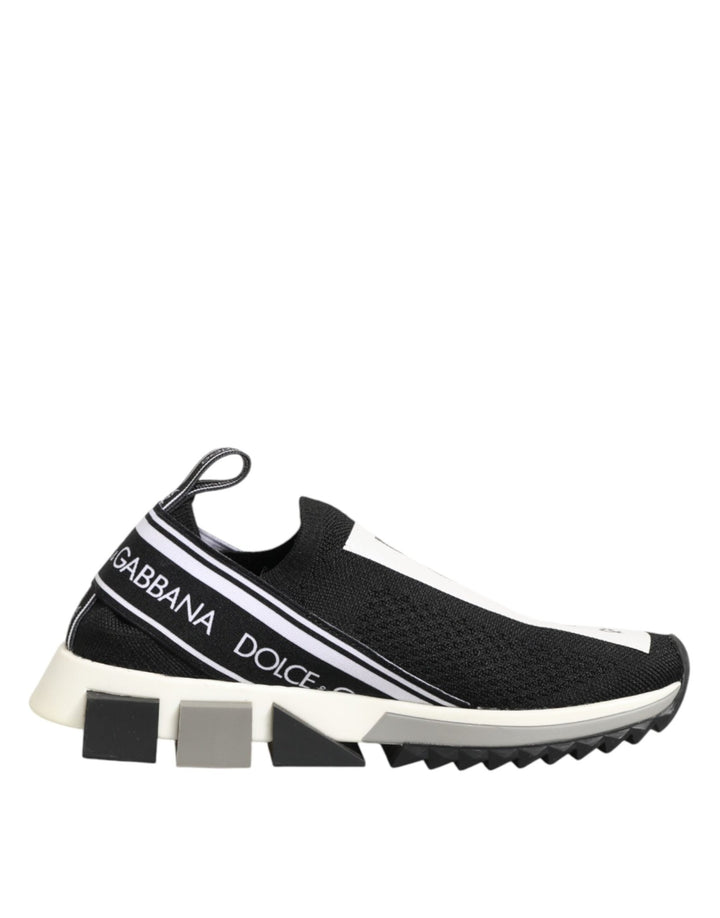 Dolce & Gabbana Black Logo Low Top Sorrento Sneakers Shoes - RIMODA