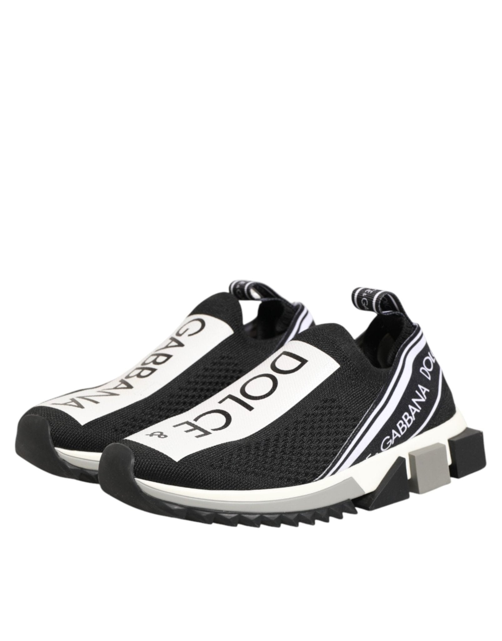 Dolce & Gabbana Black Logo Low Top Sorrento Sneakers Shoes - RIMODA