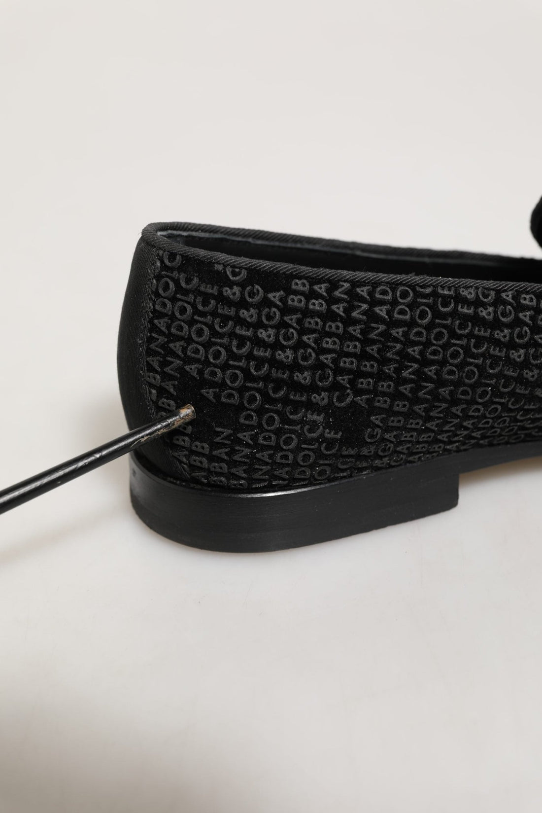 Dolce & Gabbana Black Logo Monogram Men Dress Loafers Shoes - RIMODA