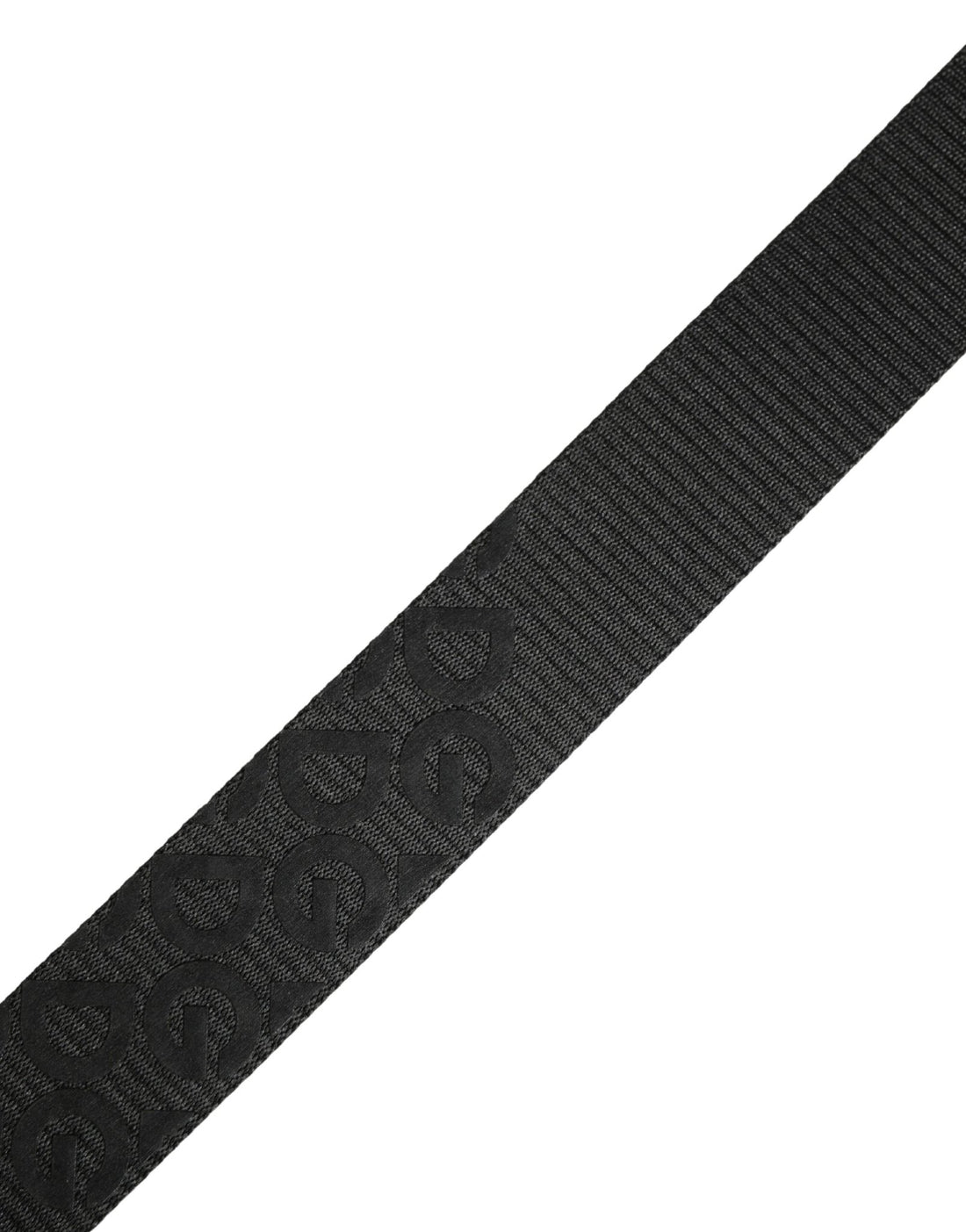 Dolce & Gabbana Black Logo Monogram Silver Metal Buckle Belt - RIMODA