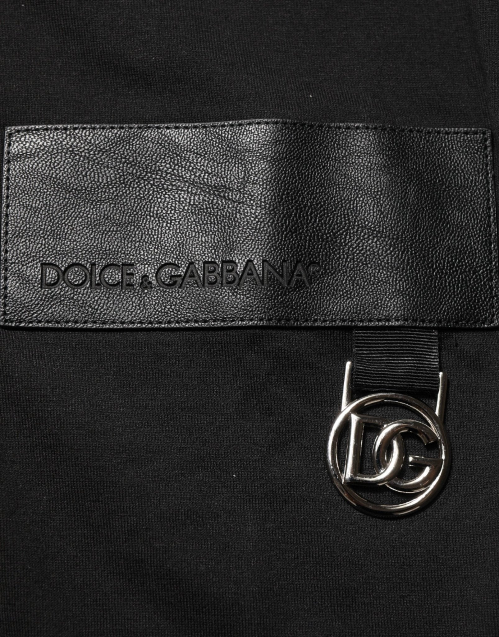 Dolce & Gabbana Black Logo Plaque Cotton Crew Neck T-shirt - RIMODA