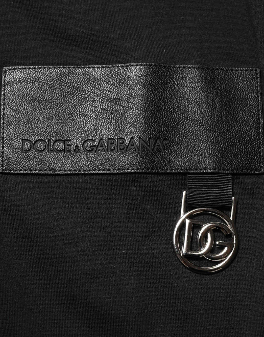 Dolce & Gabbana Black Logo Plaque Cotton Crew Neck T-shirt - RIMODA