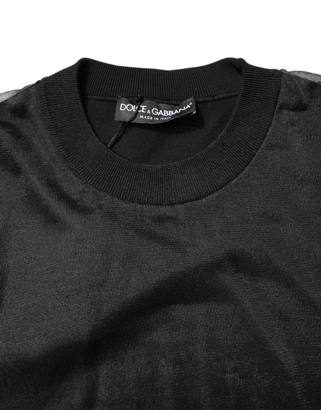 Dolce & Gabbana Black Logo Polyester CrewNeck Sweatshirt Sweater - RIMODA
