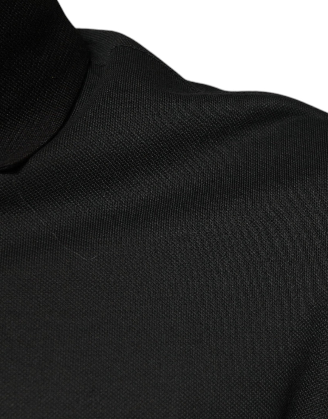 Dolce & Gabbana Black Logo Print Collared Cotton Polo T-shirt - RIMODA