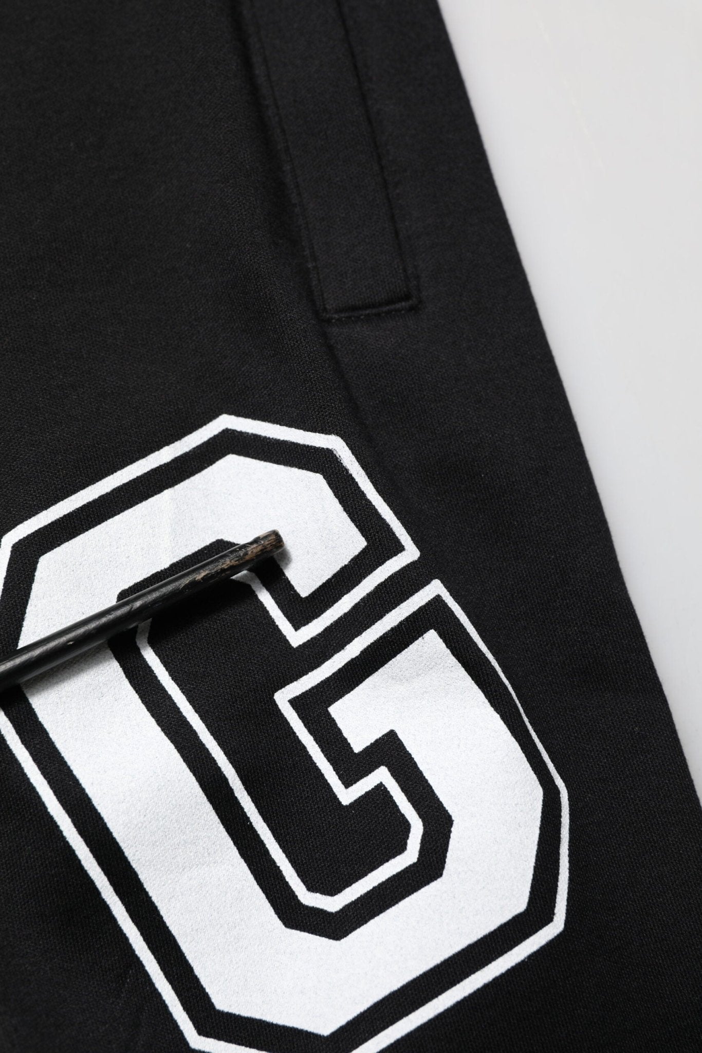 Dolce & Gabbana Black Logo Print Cotton Casual Bermuda Short - RIMODA