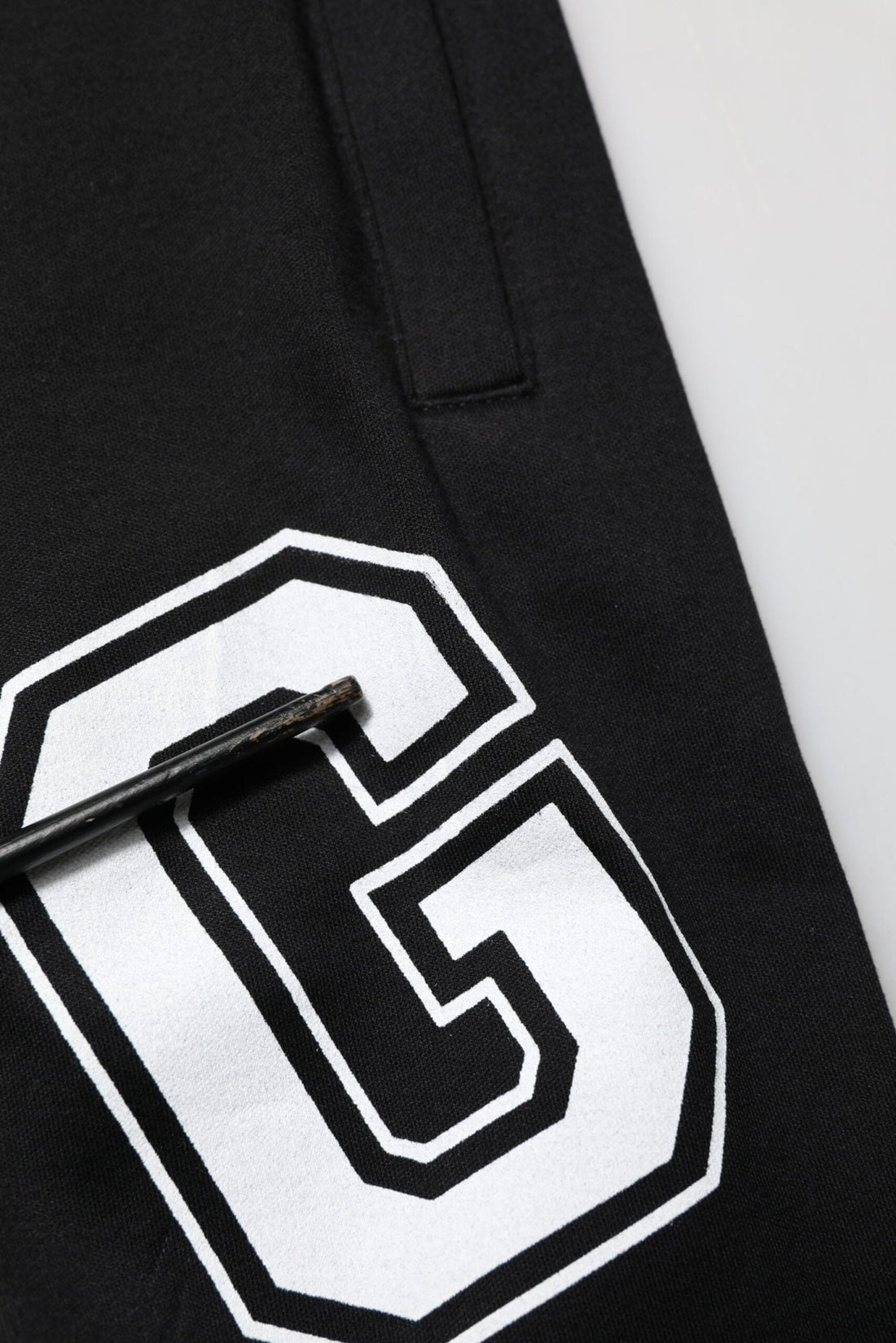 Dolce & Gabbana Black Logo Print Cotton Casual Bermuda Short - RIMODA