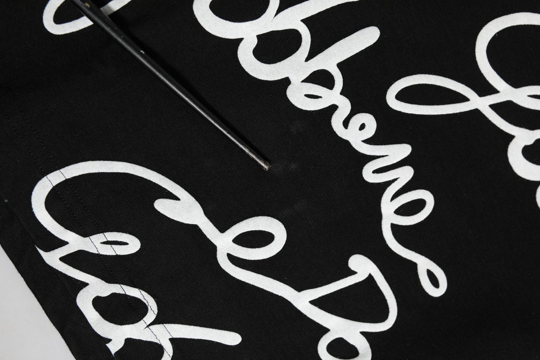 Dolce & Gabbana Black Logo Print Cotton Crew Neck T-shirt - RIMODA