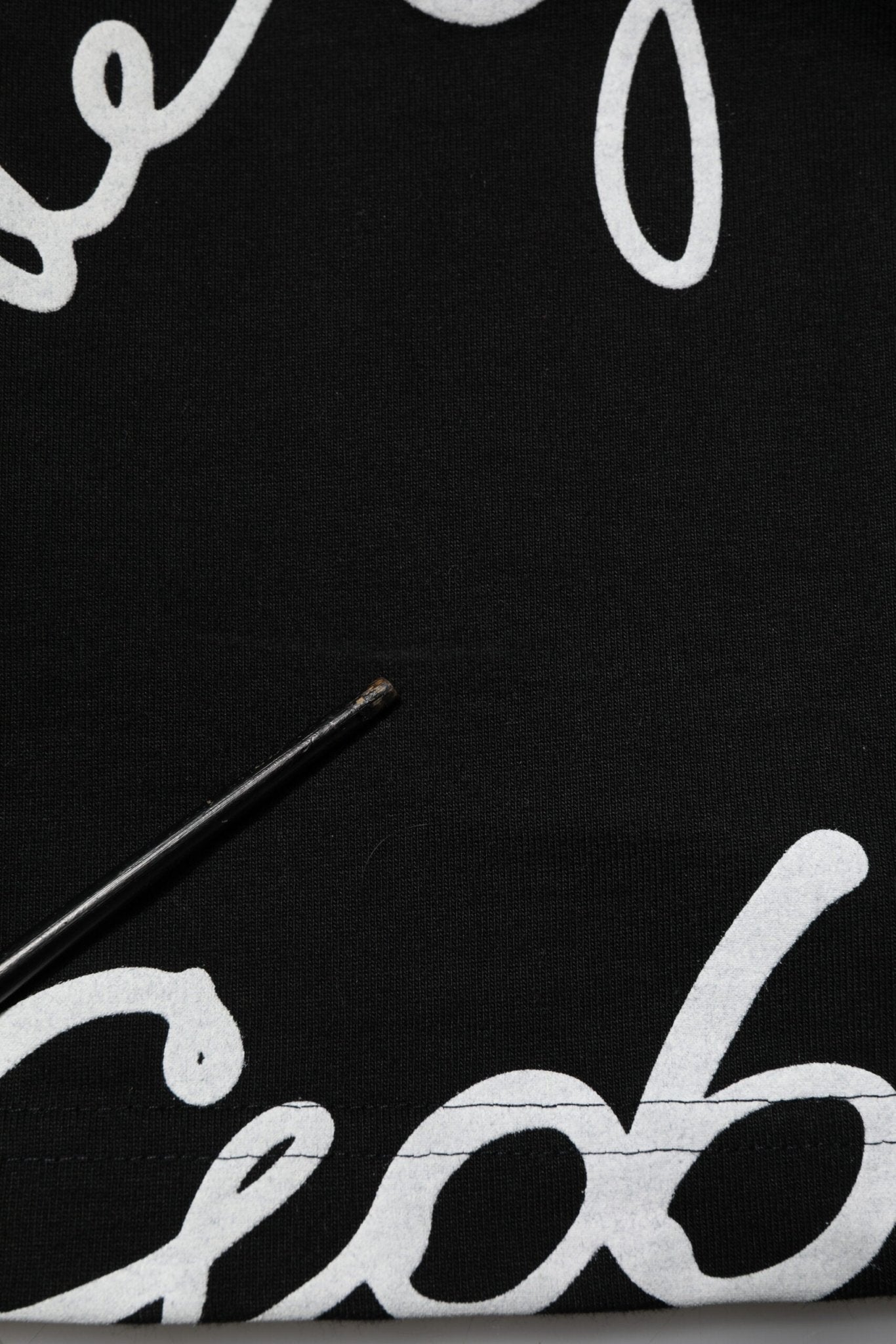 Dolce & Gabbana Black Logo Print Cotton Crew Neck T-shirt - RIMODA