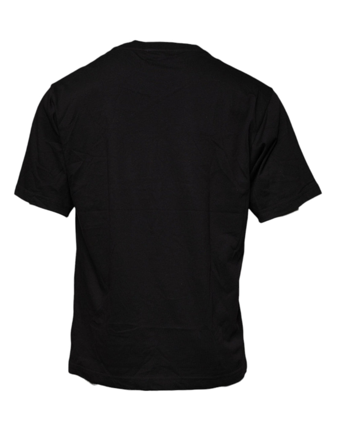 Dolce & Gabbana Black Logo Print Cotton Crew Neck T-shirt - RIMODA