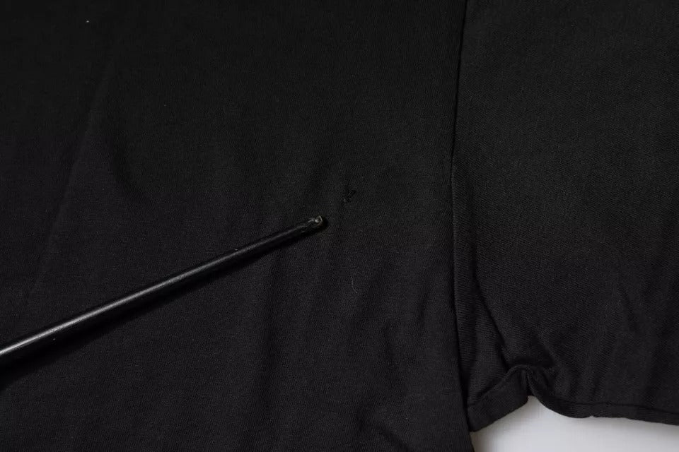 Dolce & Gabbana Black Logo Print Cotton Short Sleeve T-shirt - RIMODA