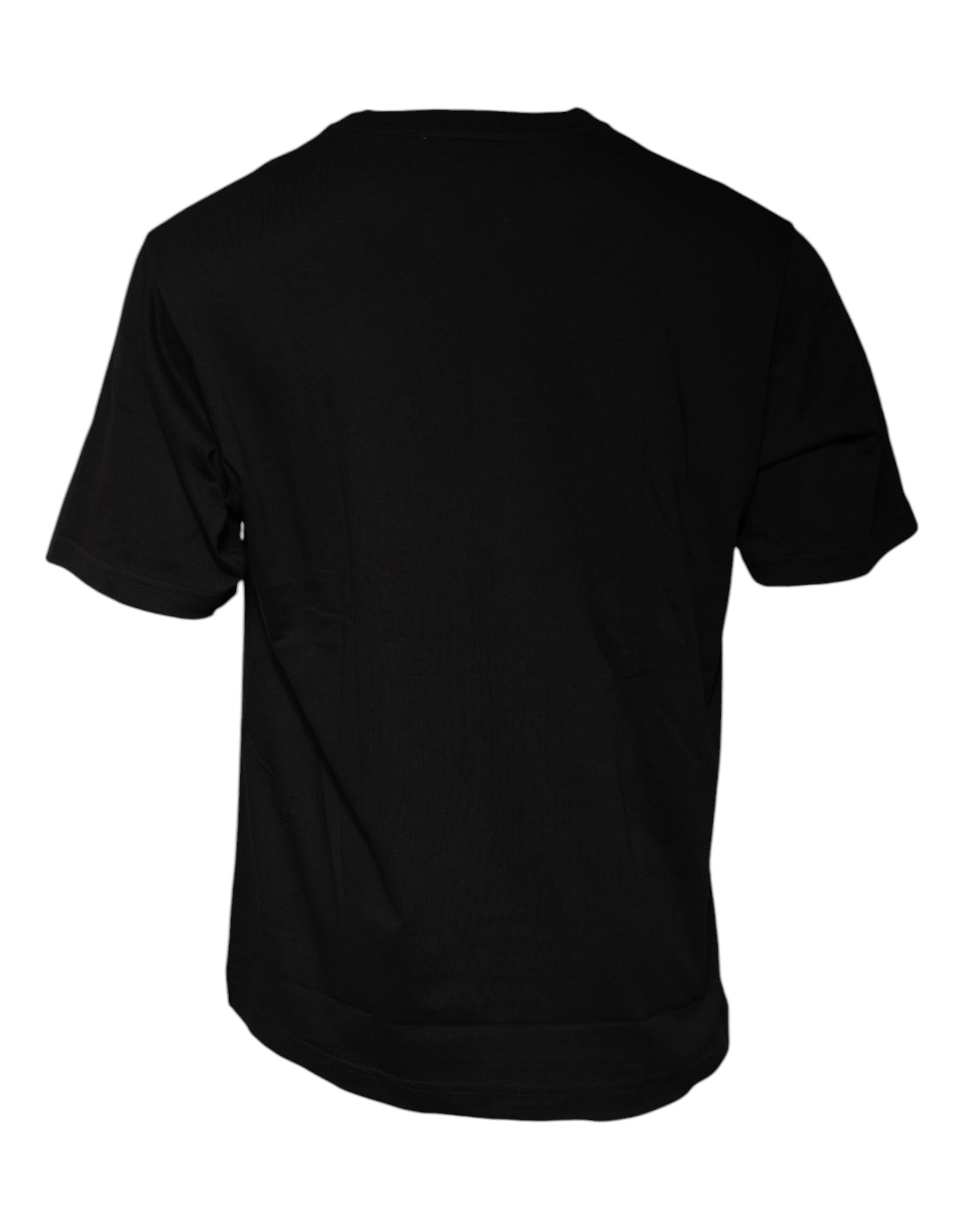 Dolce & Gabbana Black Logo Print Cotton Short Sleeves T-shirt - RIMODA