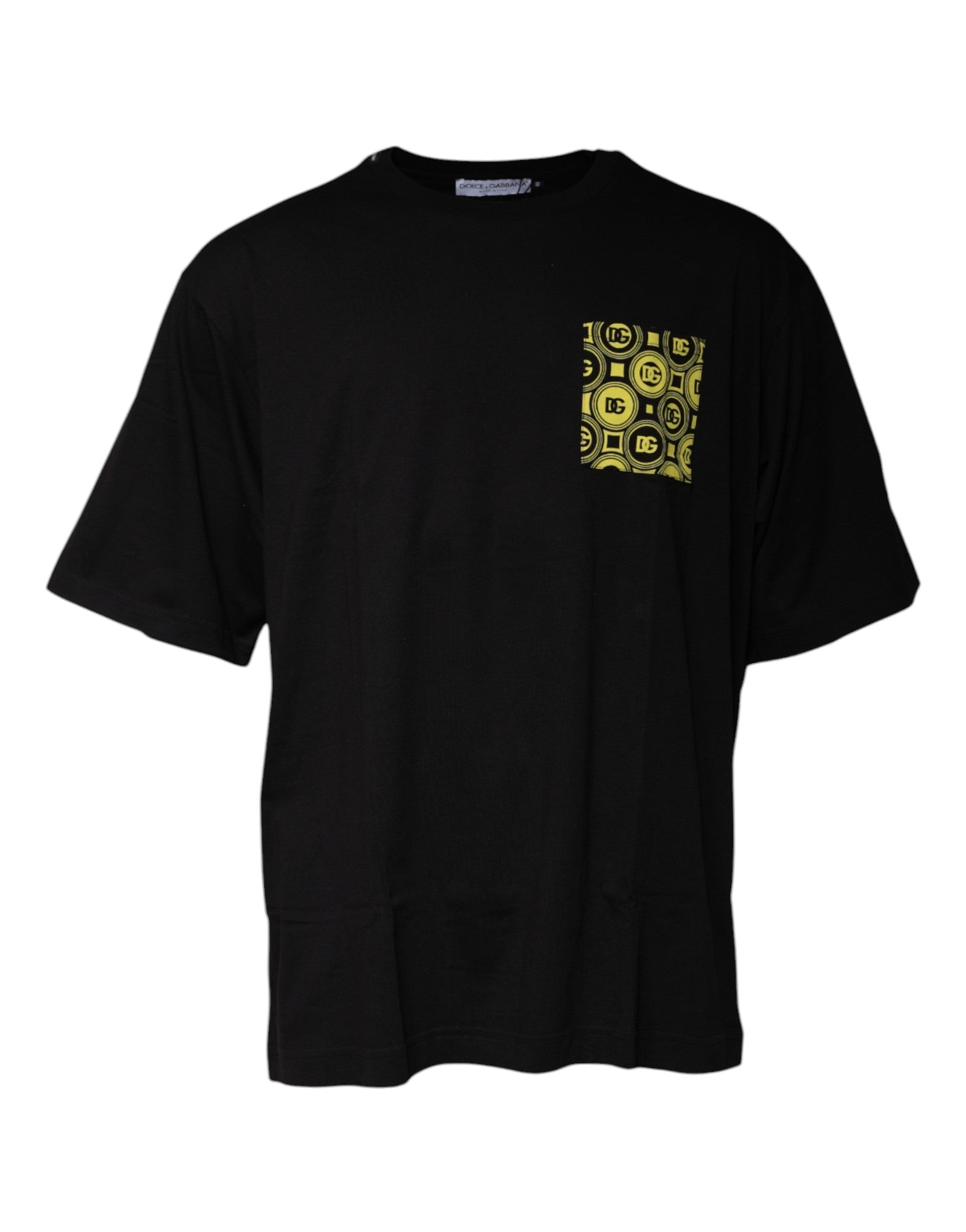 Dolce & Gabbana Black Logo Print Cotton Short Sleeves T-shirt - RIMODA