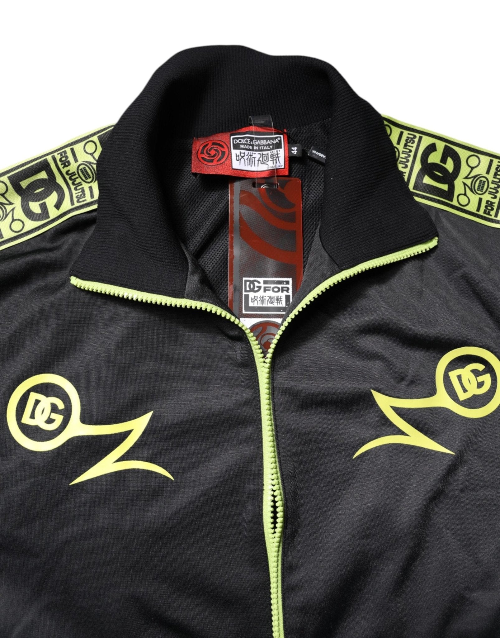 Dolce & Gabbana Black Logo Turtleneck Zip Bomber Jacket - RIMODA