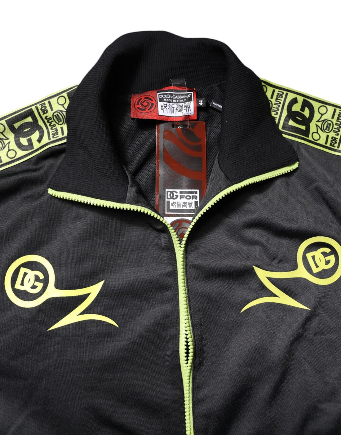 Dolce & Gabbana Black Logo Turtleneck Zip Bomber Jacket - RIMODA