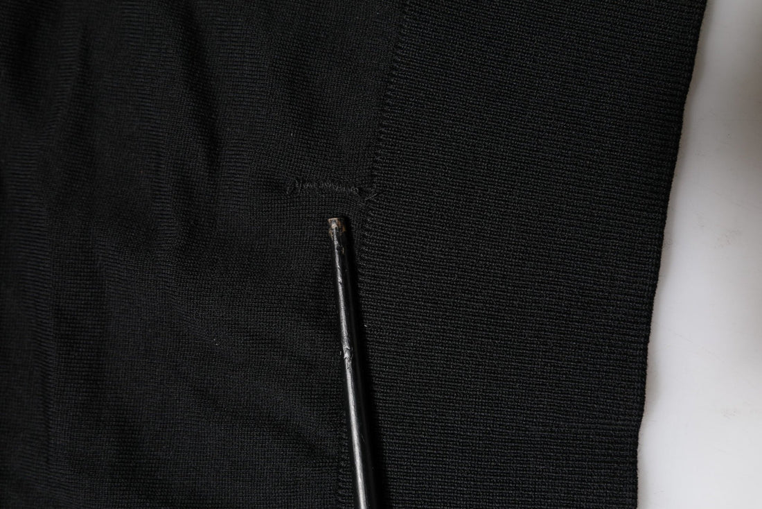 Dolce & Gabbana Black Long Sleeve Crew Neck Pullover Sweater - RIMODA