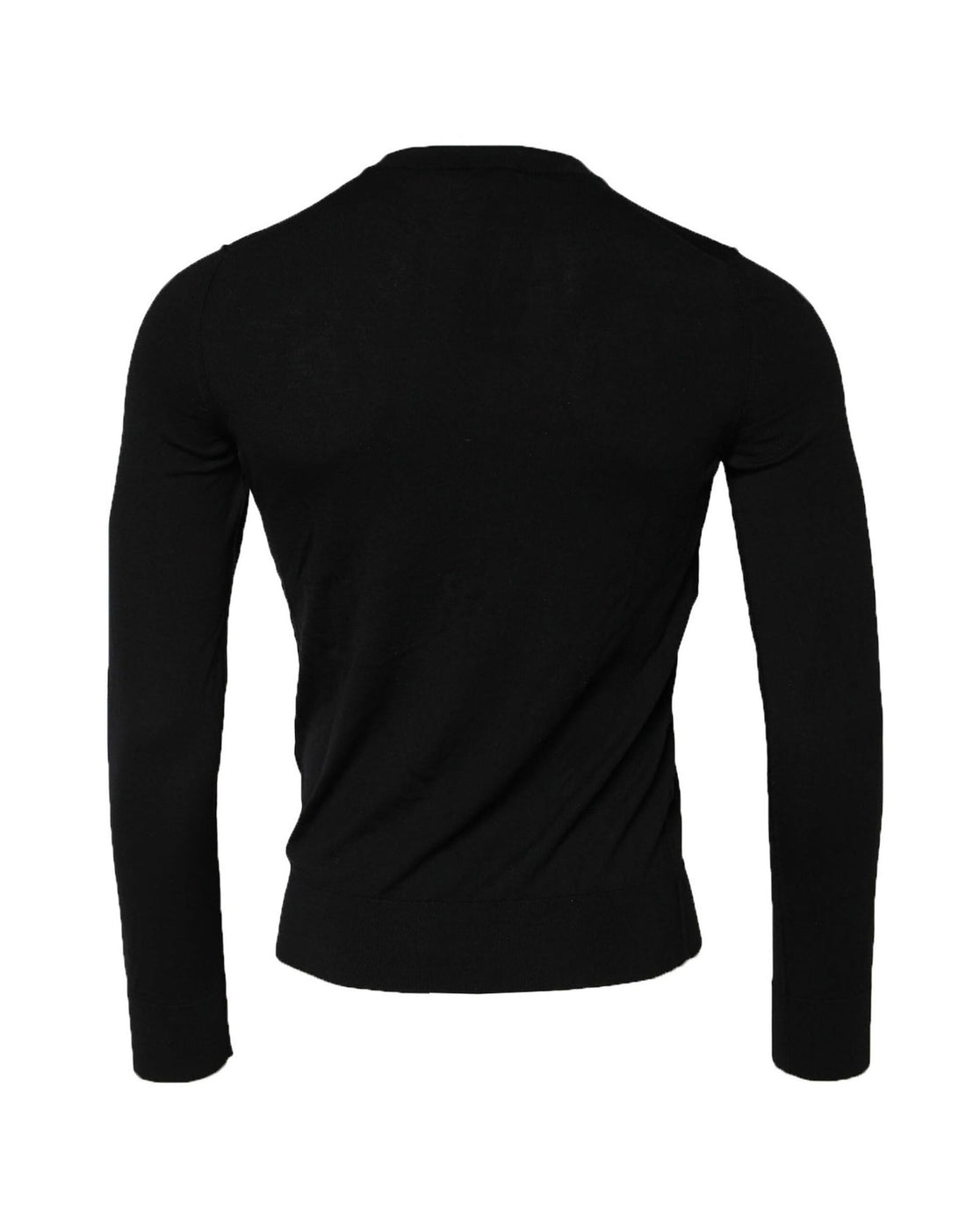 Dolce & Gabbana Black Long Sleeve Crew Neck Pullover Sweater - RIMODA