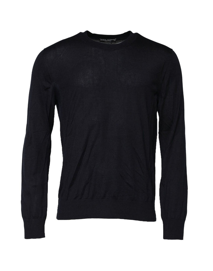 Dolce & Gabbana Black Long Sleeve CrewNeck Pullover Sweater - RIMODA