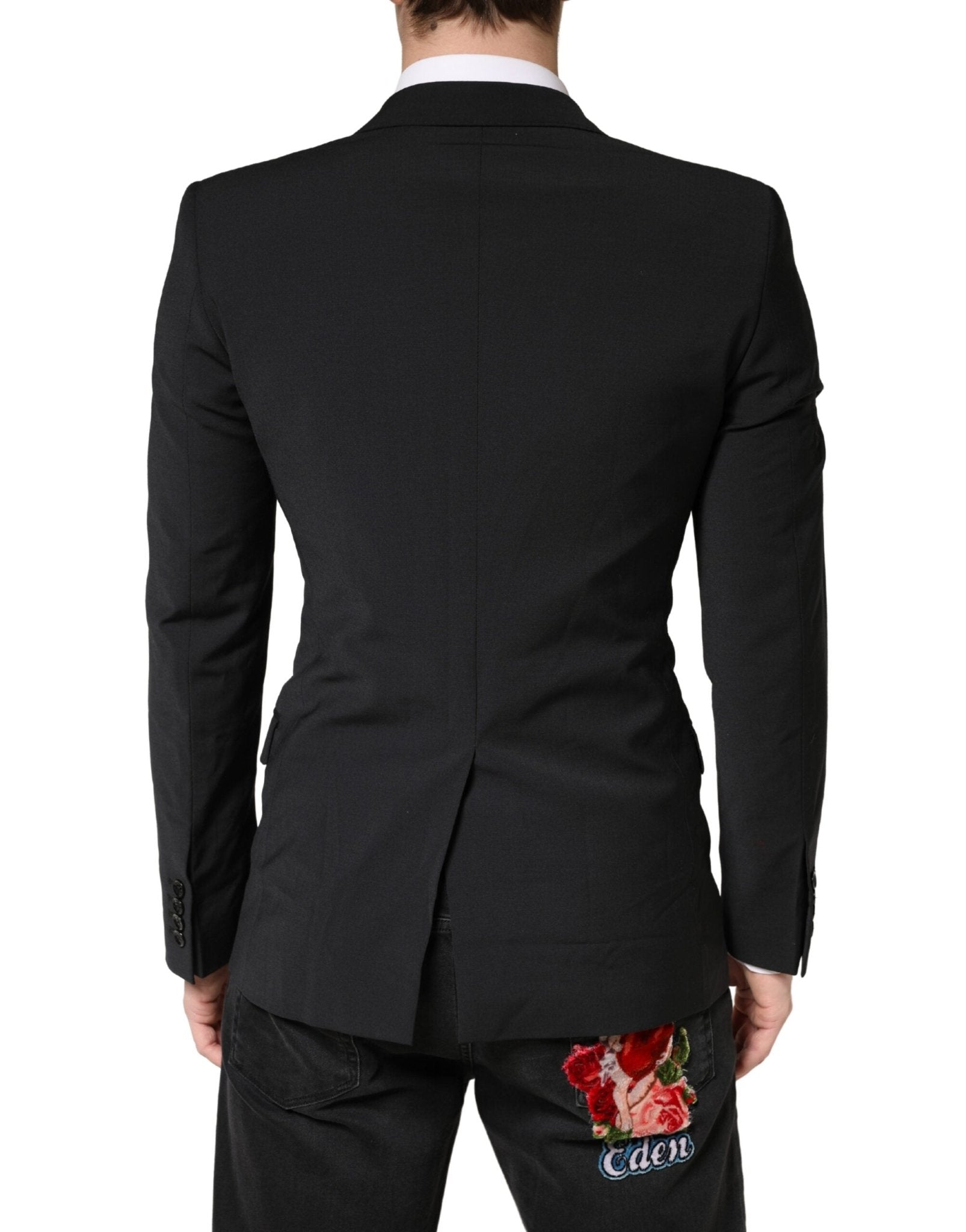 Dolce & Gabbana Black MARTINI Single Breasted Tuxedo Blazer - RIMODA