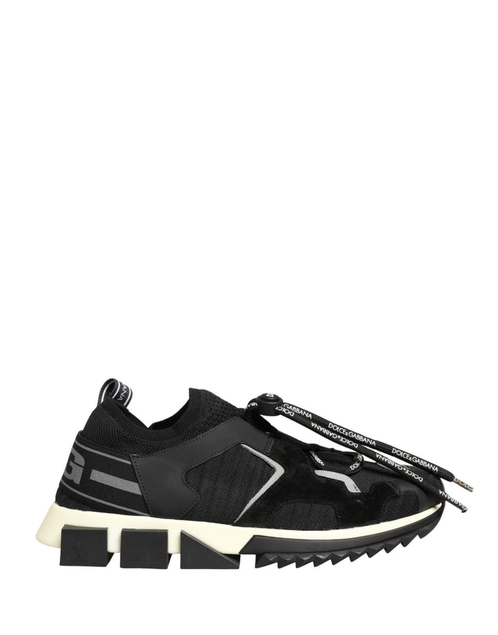Dolce & Gabbana Black Mesh Sorrento Trekking Sneakers Shoes - RIMODA