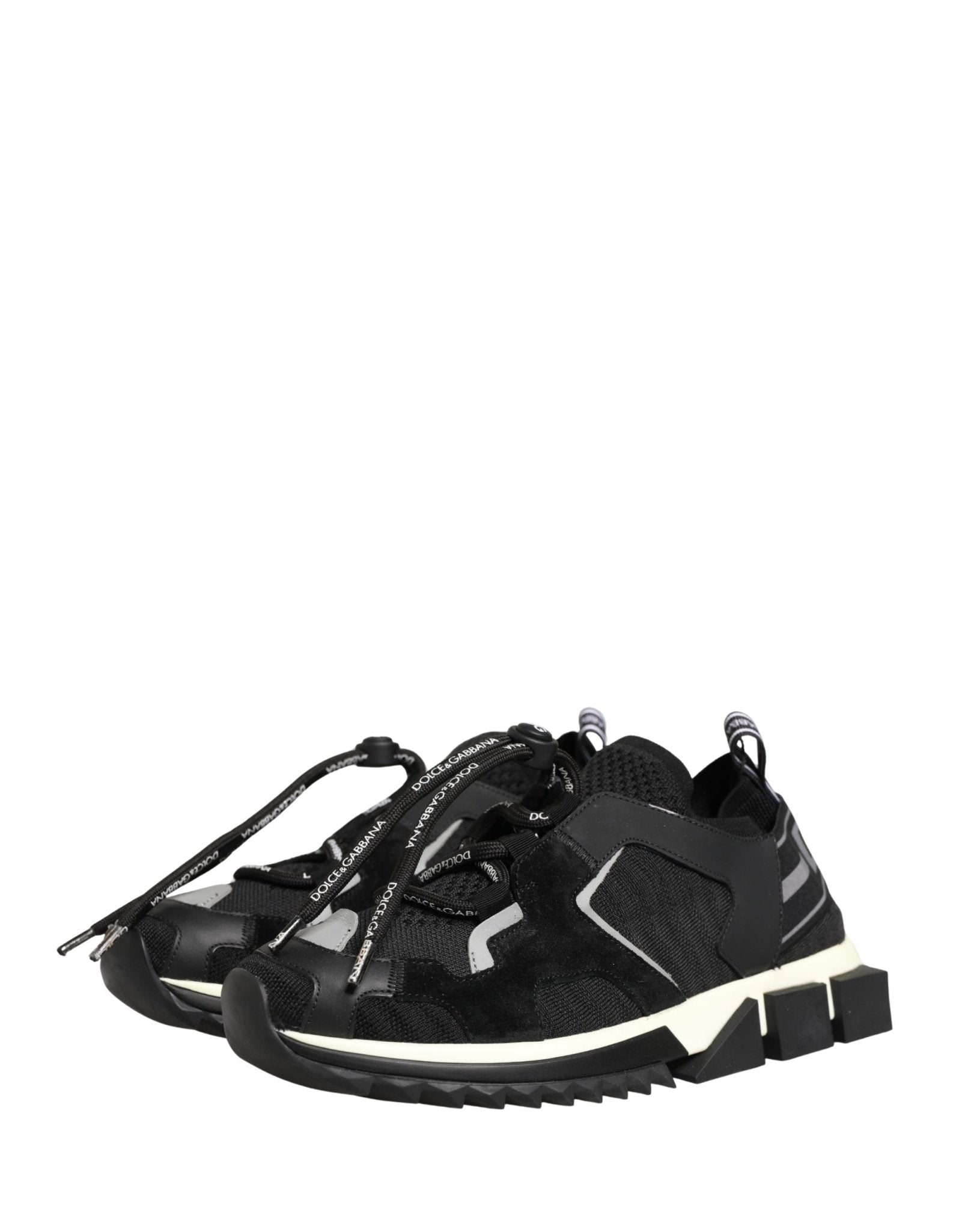 Dolce & Gabbana Black Mesh Sorrento Trekking Sneakers Shoes - RIMODA
