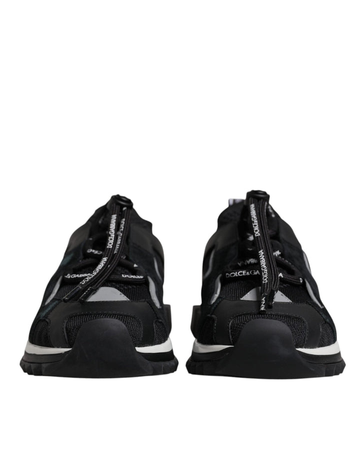 Dolce & Gabbana Black Mesh Sorrento Trekking Sneakers Shoes - RIMODA