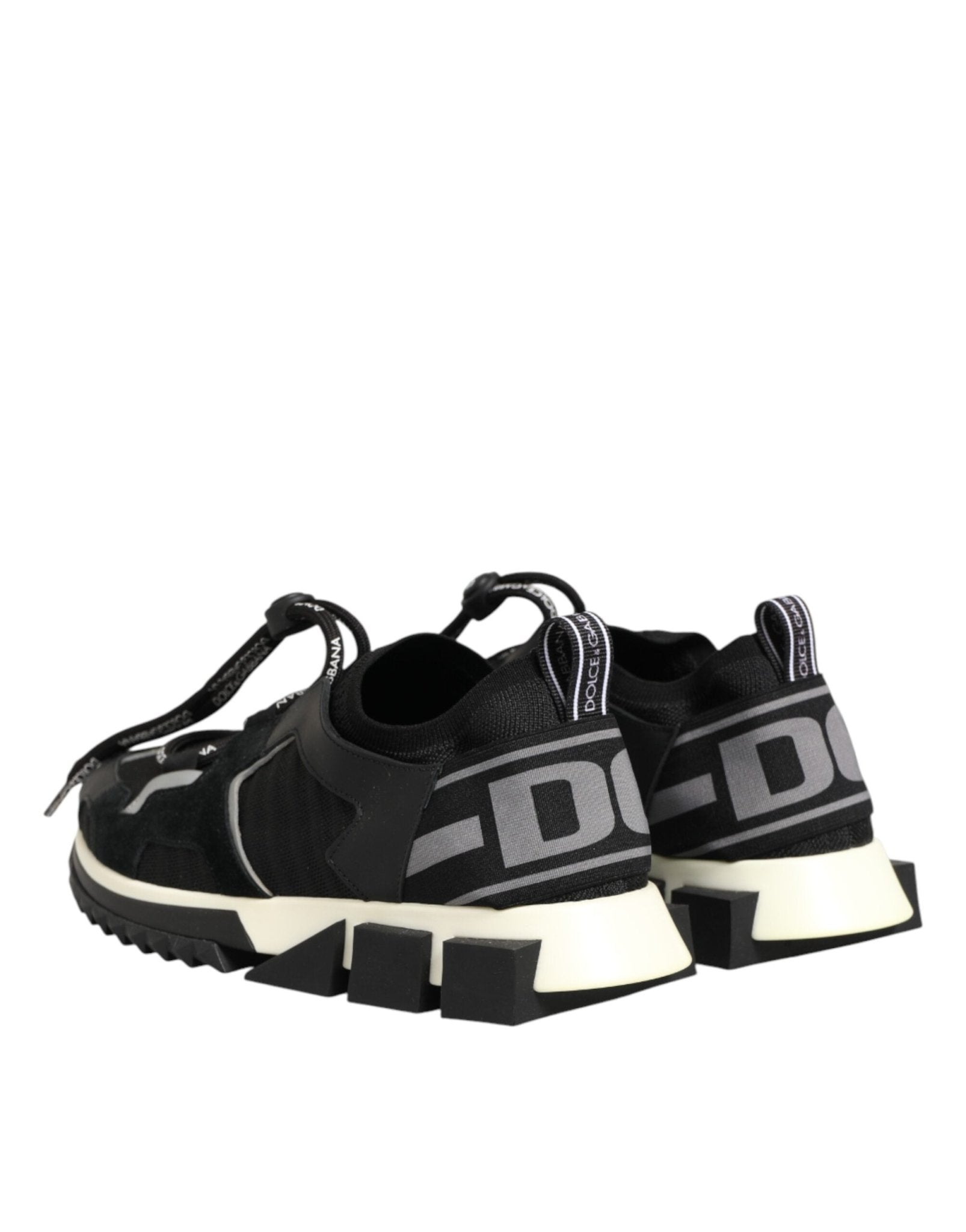 Dolce & Gabbana Black Mesh Sorrento Trekking Sneakers Shoes - RIMODA