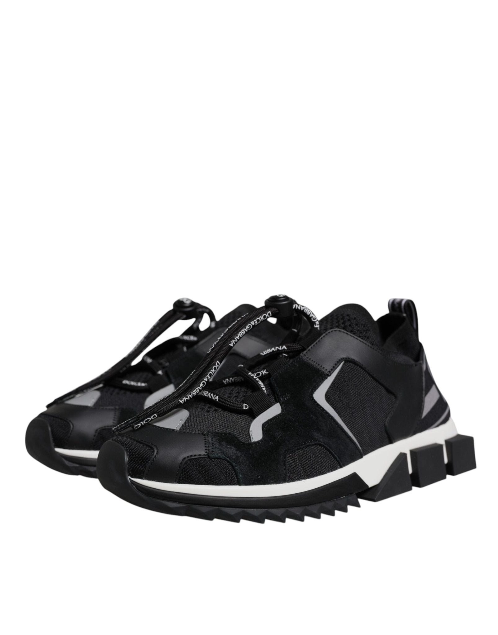 Dolce & Gabbana Black Mesh Sorrento Trekking Sneakers Shoes - RIMODA