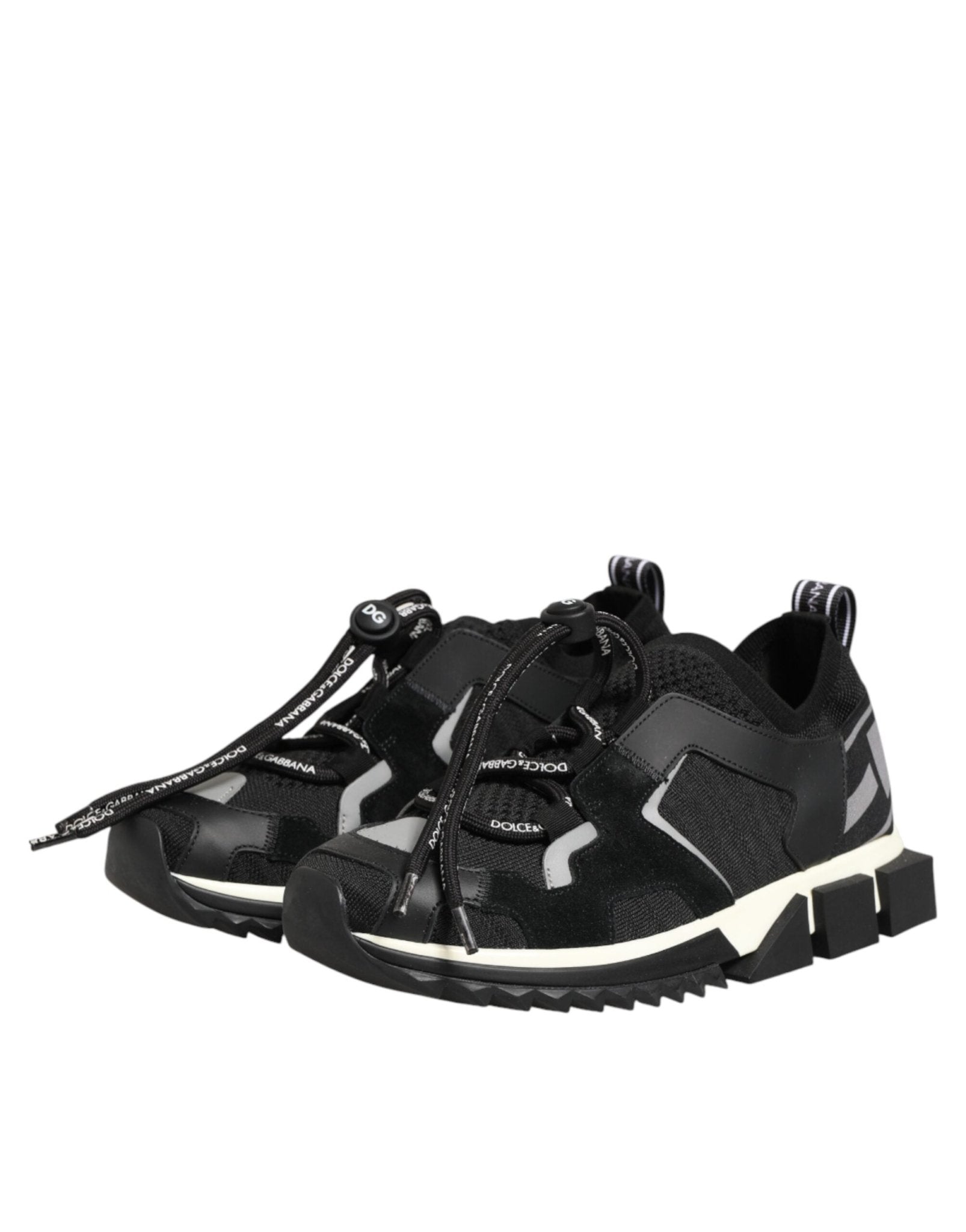 Dolce & Gabbana Black Mesh Sorrento Trekking Sneakers Shoes - RIMODA