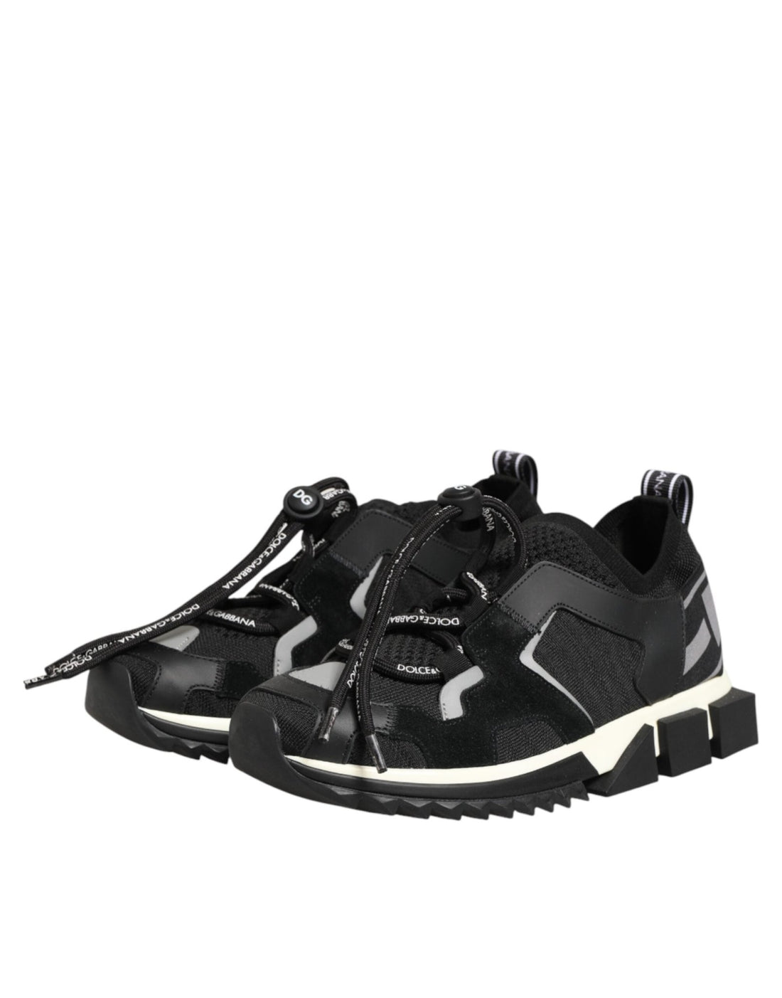 Dolce & Gabbana Black Mesh Sorrento Trekking Sneakers Shoes - RIMODA
