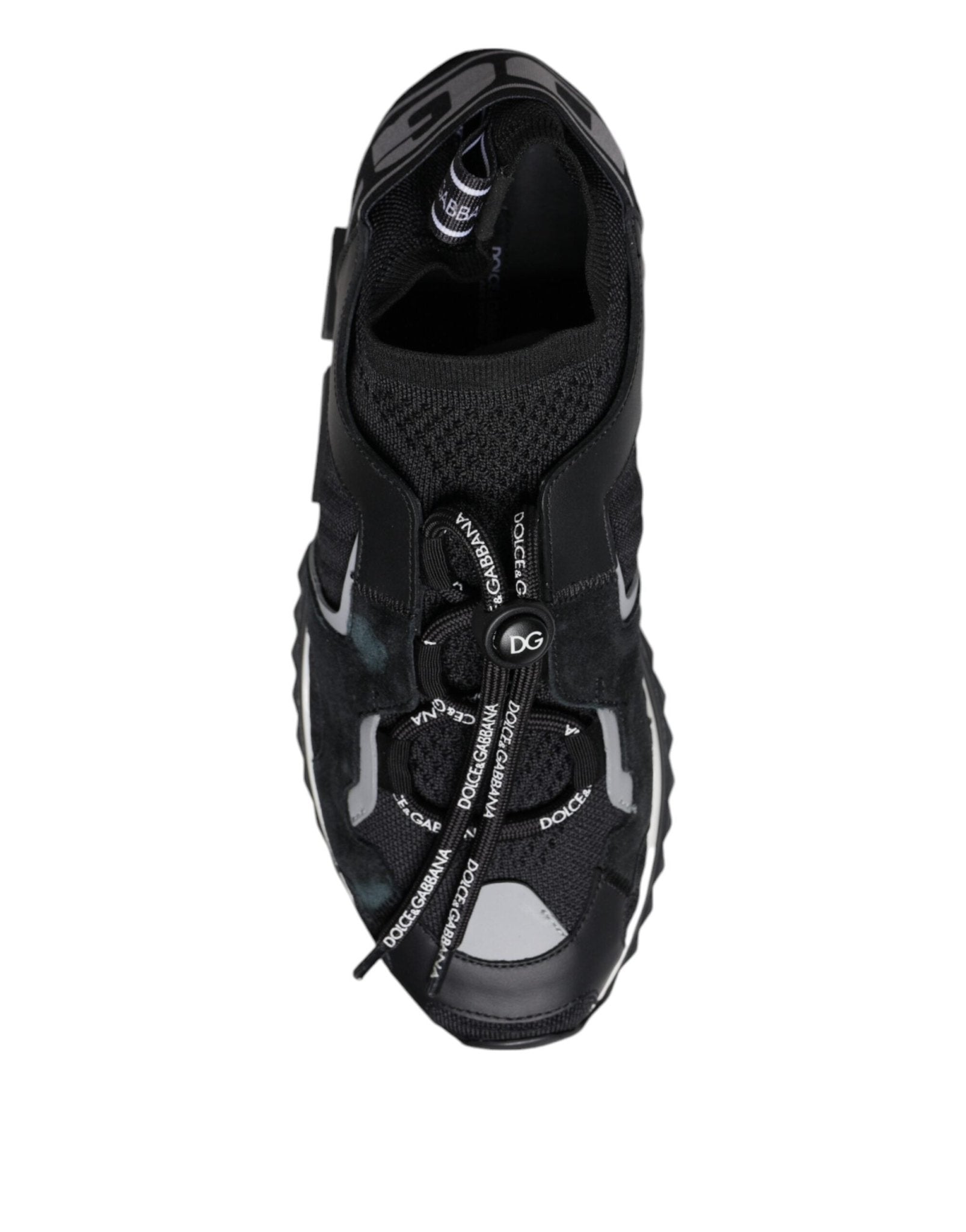 Dolce & Gabbana Black Mesh Sorrento Trekking Sneakers Shoes - RIMODA