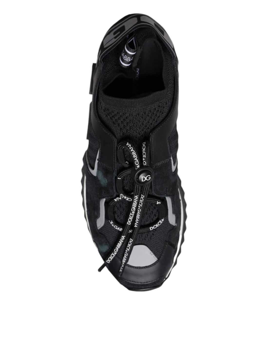 Dolce & Gabbana Black Mesh Sorrento Trekking Sneakers Shoes - RIMODA