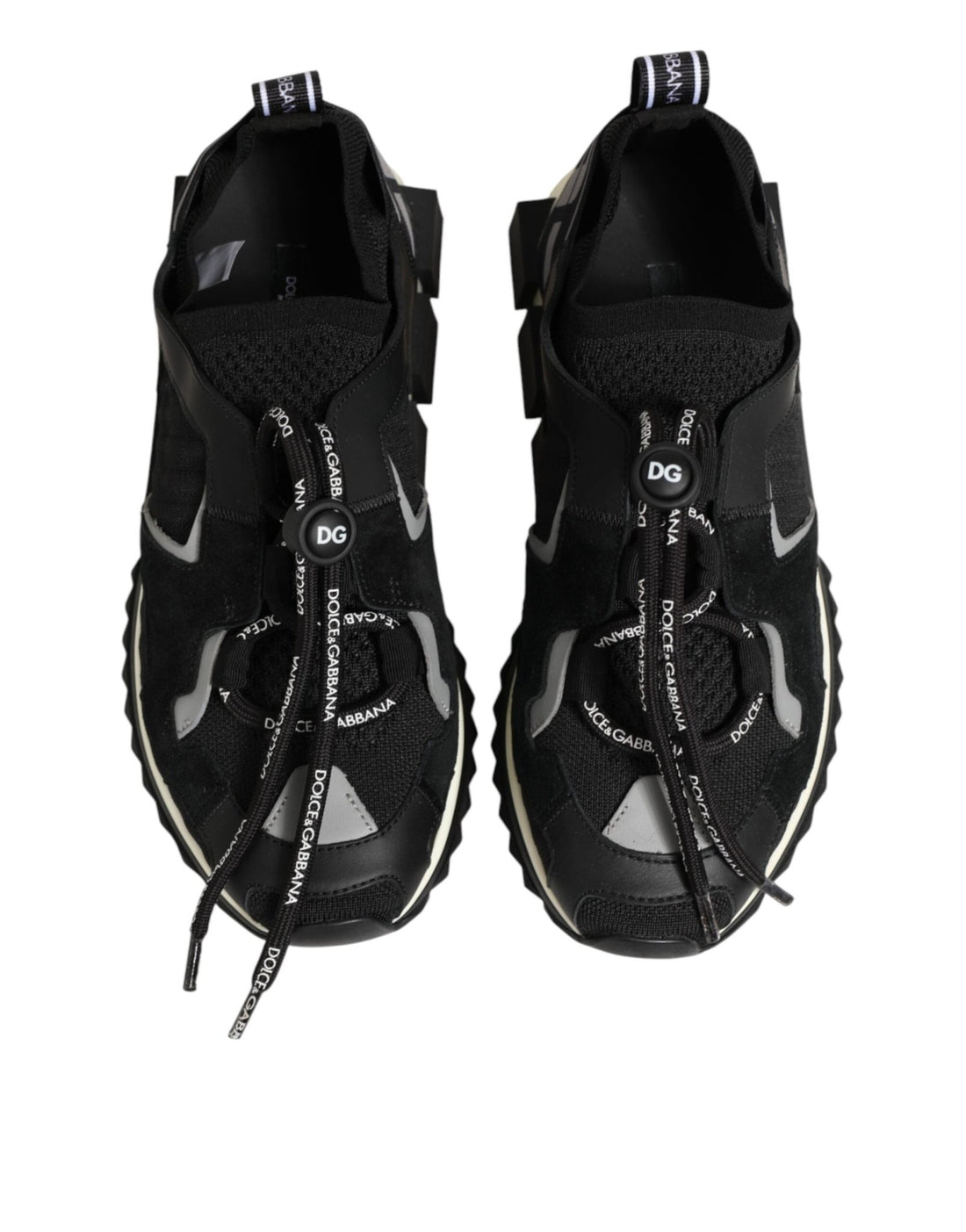 Dolce & Gabbana Black Mesh Sorrento Trekking Sneakers Shoes - RIMODA