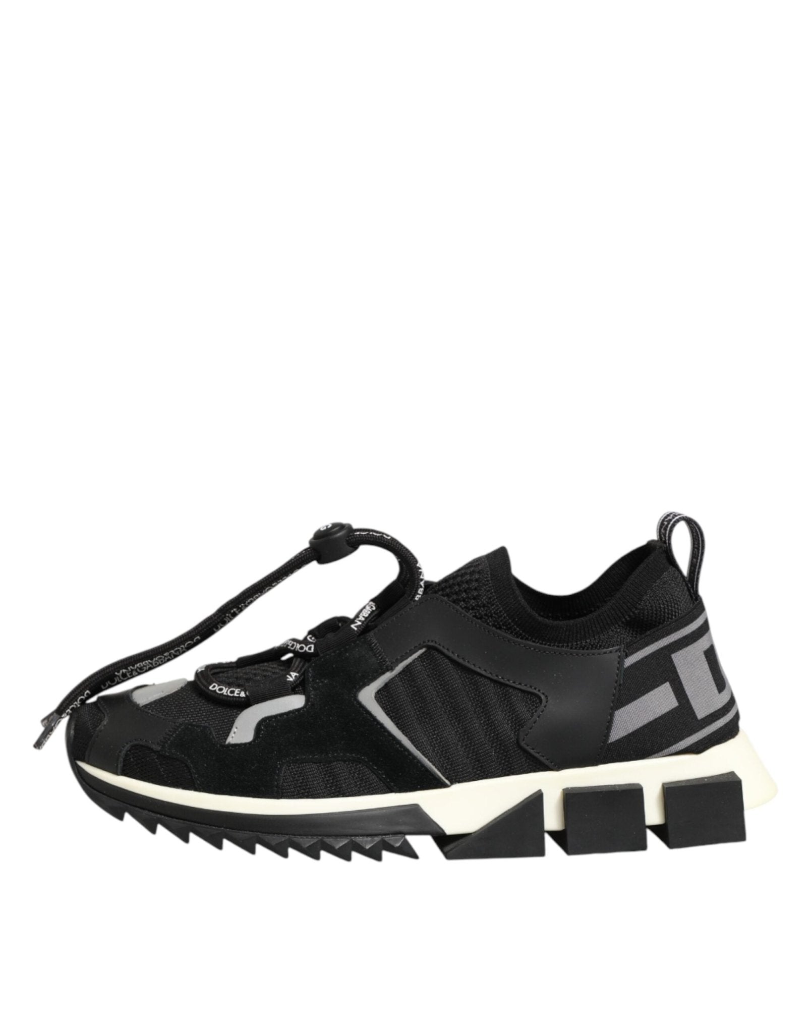 Dolce & Gabbana Black Mesh Sorrento Trekking Sneakers Shoes - RIMODA