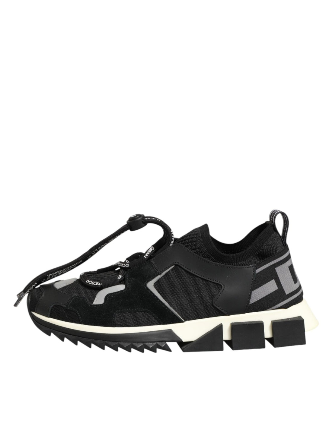 Dolce & Gabbana Black Mesh Sorrento Trekking Sneakers Shoes - RIMODA