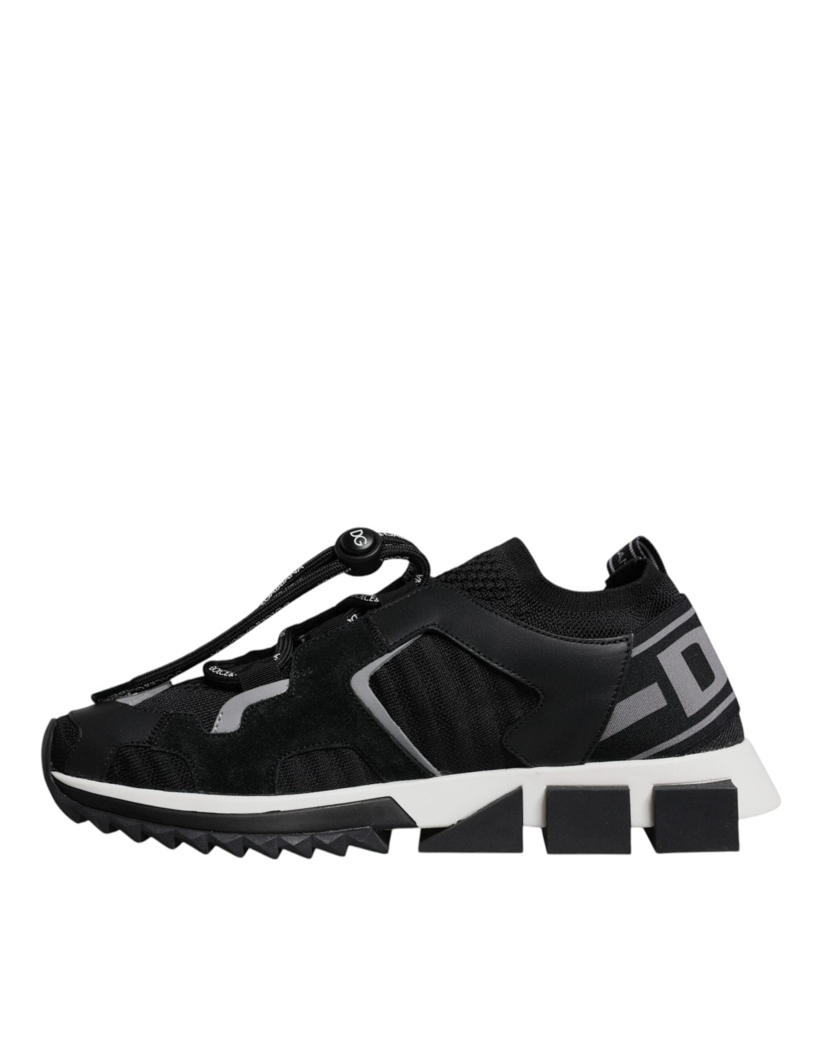Dolce & Gabbana Black Mesh Sorrento Trekking Sneakers Shoes - RIMODA
