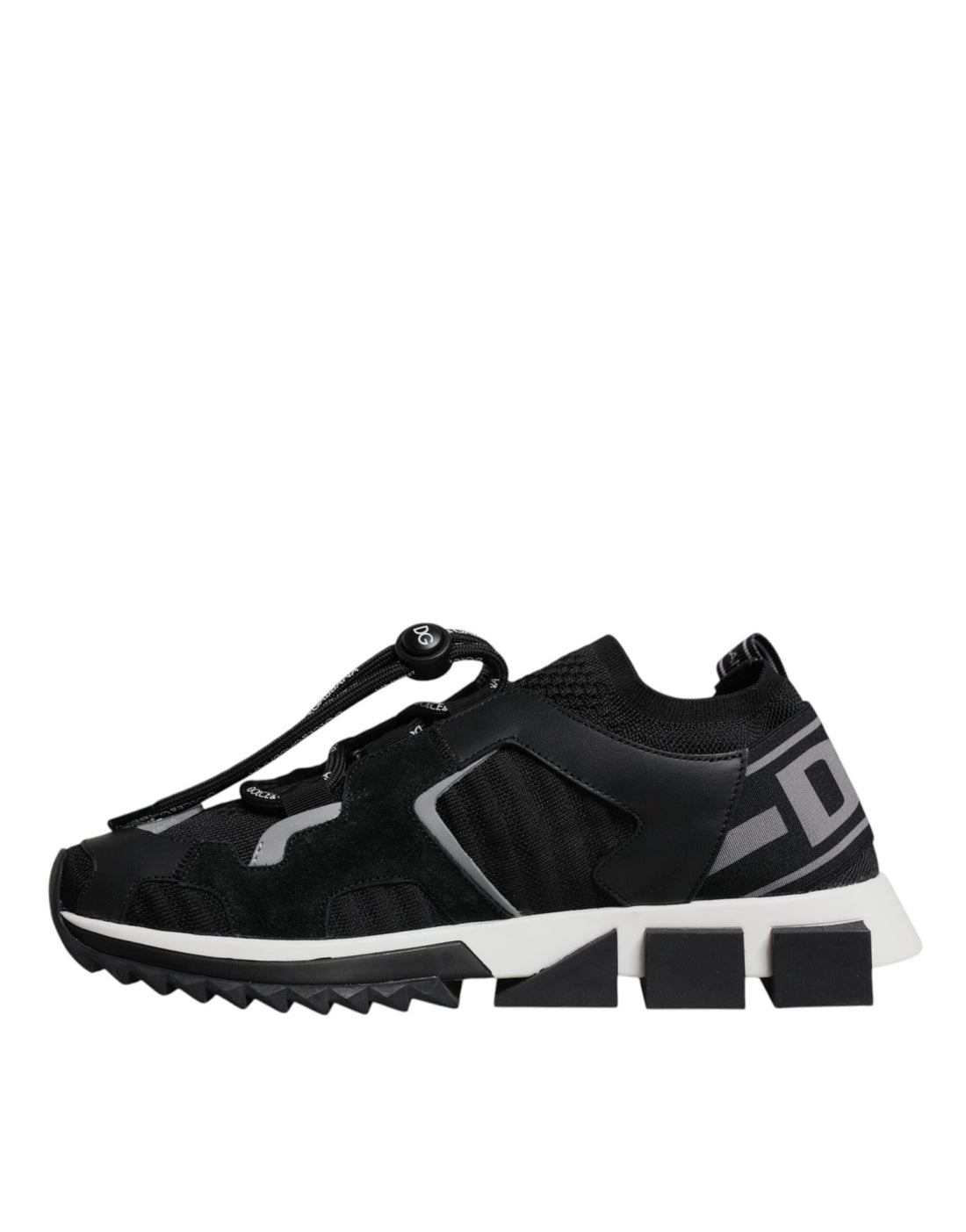 Dolce & Gabbana Black Mesh Sorrento Trekking Sneakers Shoes - RIMODA