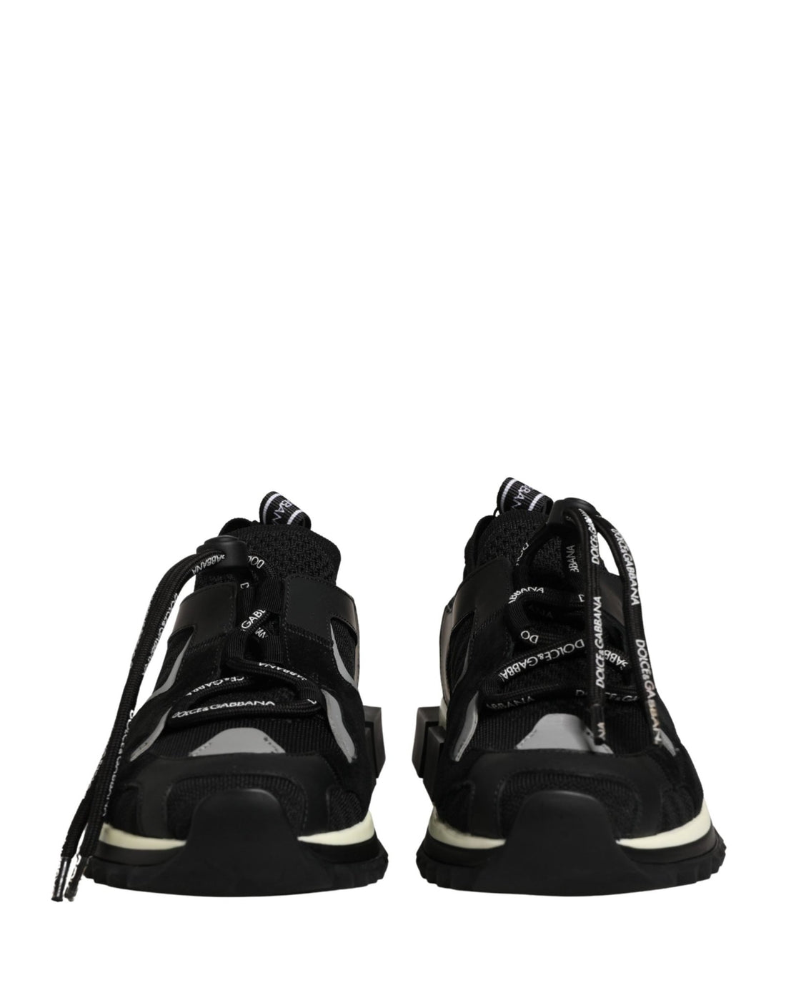 Dolce & Gabbana Black Mesh Sorrento Trekking Sneakers Shoes - RIMODA