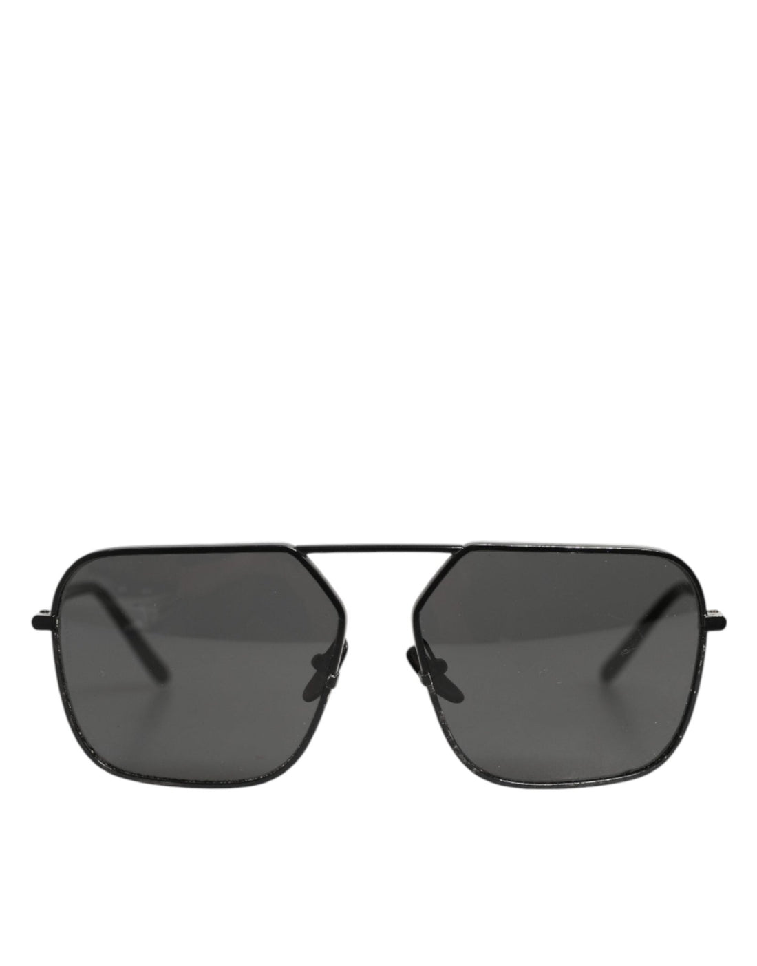 Dolce & Gabbana Black Metal Frame Square Lenses Shades Eyewear Sunglasses - RIMODA