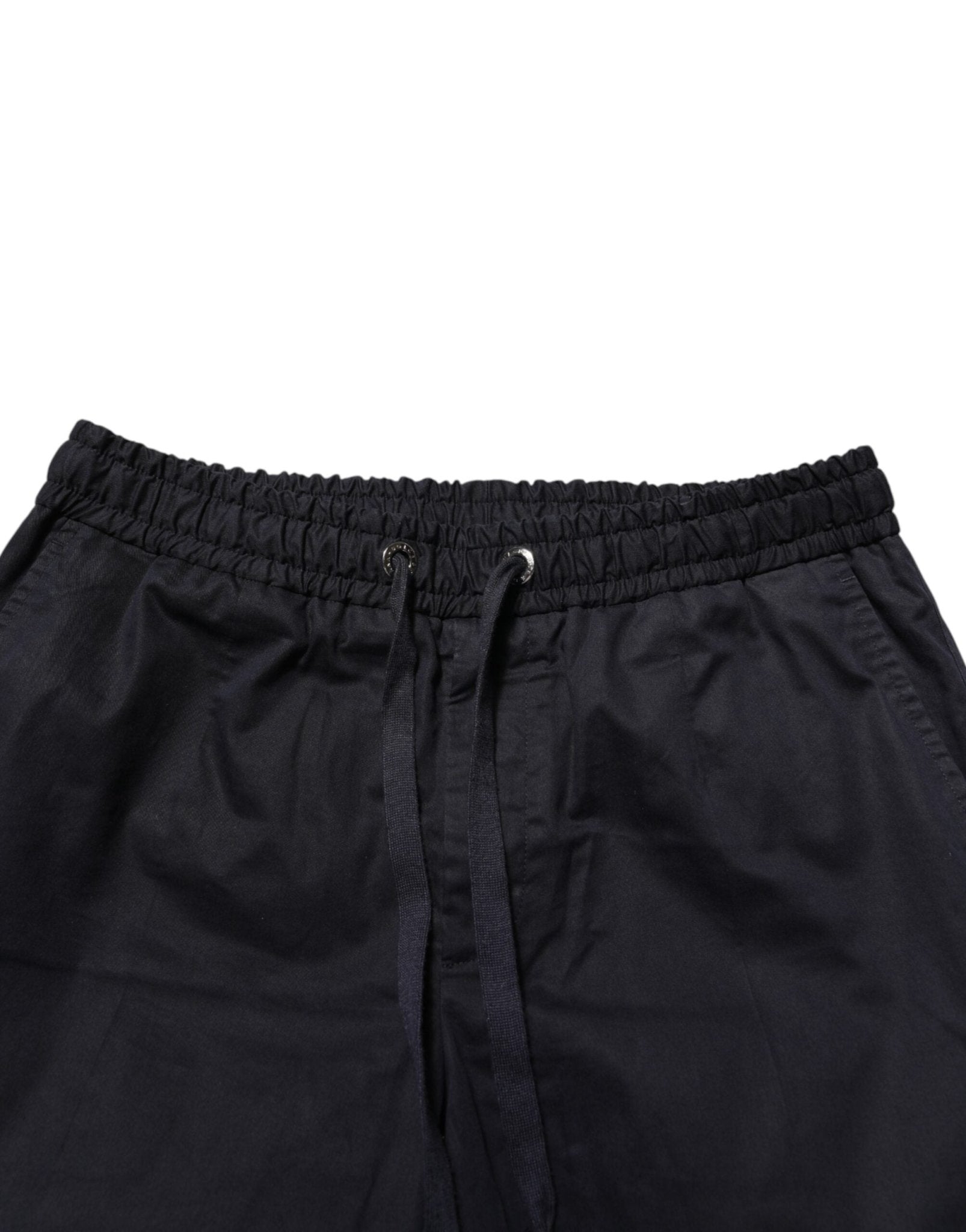 Dolce & Gabbana Black Mid Waist Drawstring Men Jogger Pants - RIMODA