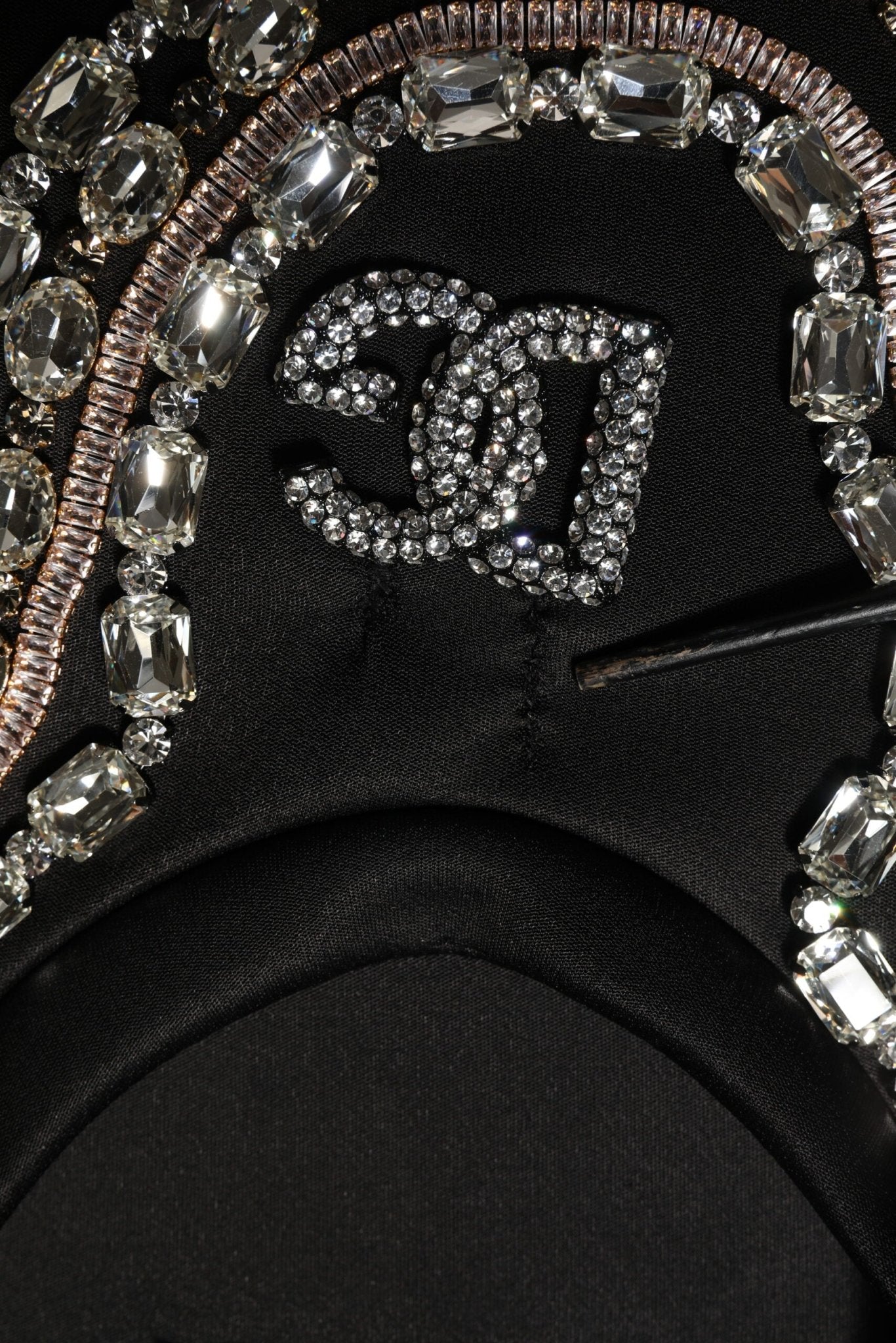 Dolce & Gabbana Black Necklace Crystal DG Logo Sweatshirt Sweater - RIMODA