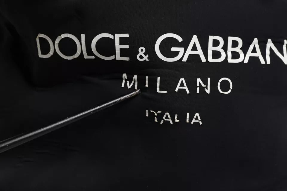 Dolce & Gabbana Black Neoprene Nylon DG Logo School Backpack Bag - RIMODA