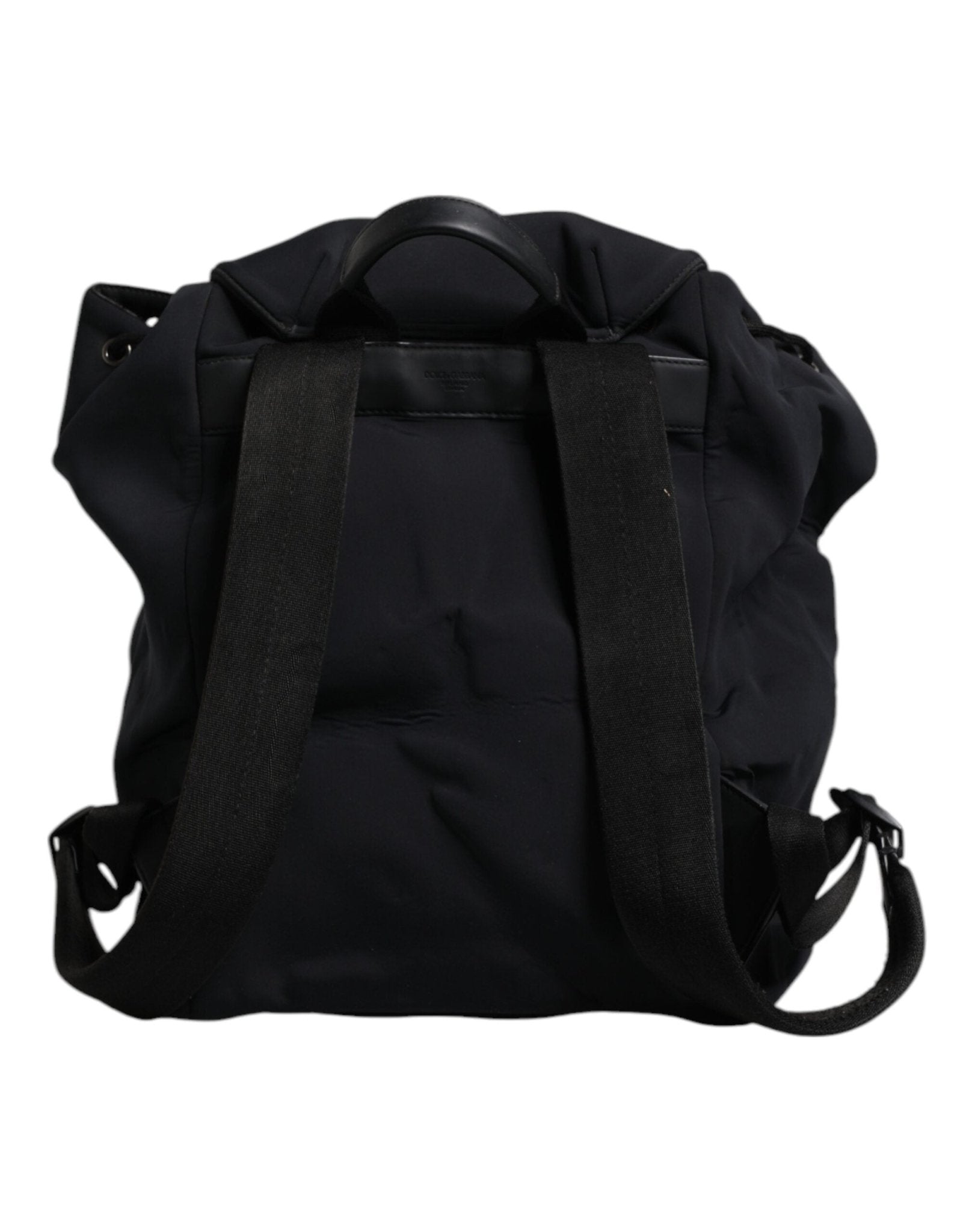 Dolce & Gabbana Black Neoprene Nylon DG Logo School Backpack Bag - RIMODA