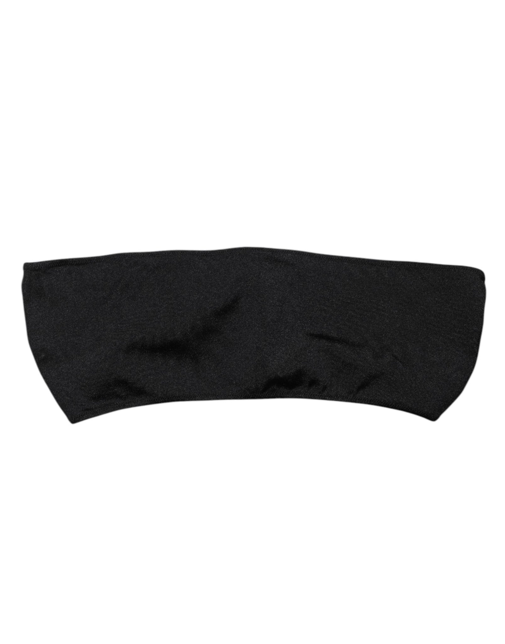 Dolce & Gabbana Black Nylon Blend Bandeau Strapless Tube Top - RIMODA
