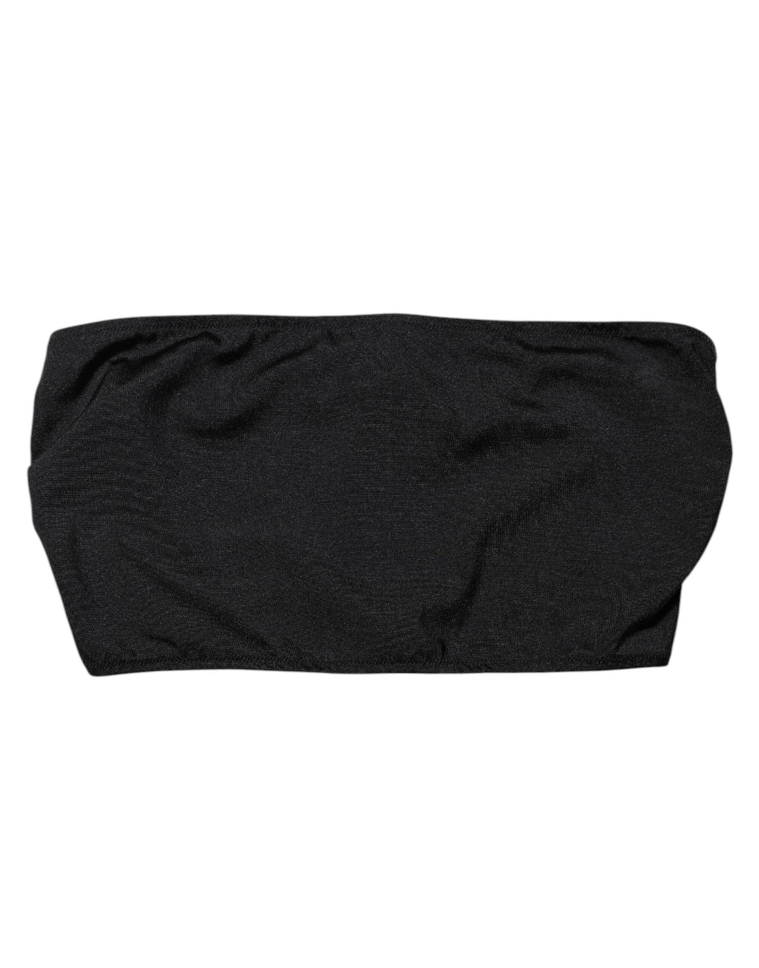 Dolce & Gabbana Black Nylon Blend Bandeau Strapless Tube Top - RIMODA