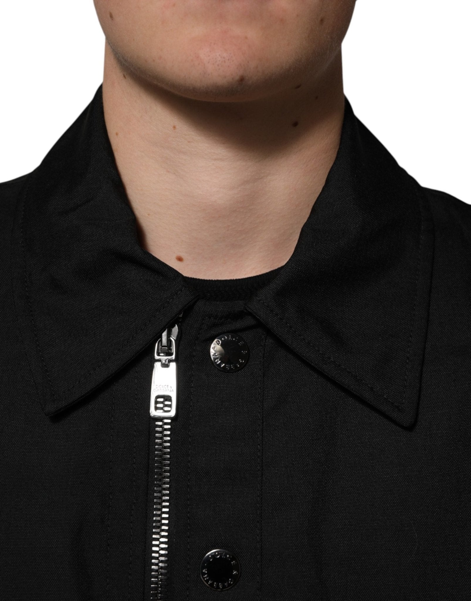 Dolce & Gabbana Black Nylon Full Zip Blouson Bomber Jacket - RIMODA